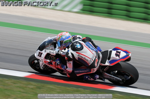 2010-06-26 Misano 3952 Carro - Superbike - Free Practice - Troy Corser - BMW S1000 RR